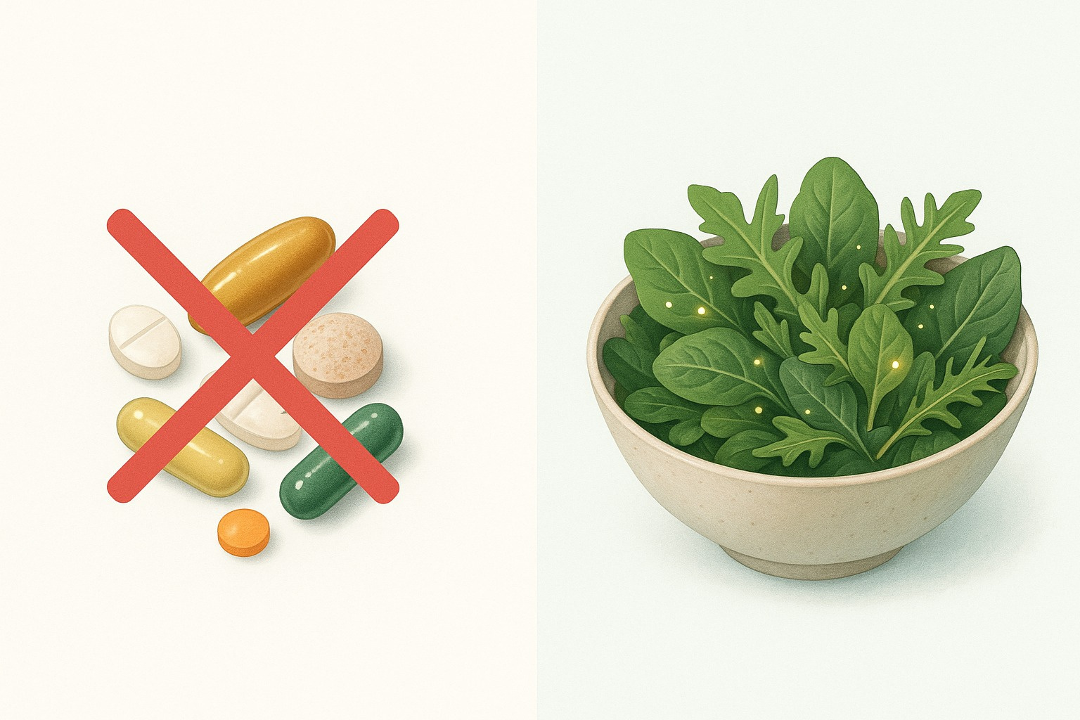 Dalla pillola alla foglia: l'evoluzione naturale dei nutrienti. Integratore sintetico trasformato in foglia Mavyeda biofortificata